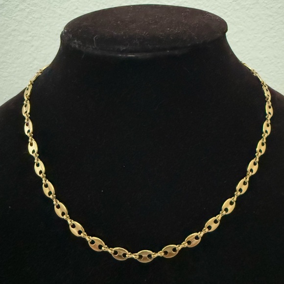 GIVENCHY Gold Tone Link Necklace - Picture 1 of 8
